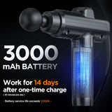 Massage Gun Deep Tissue, Portable Muscle Massage Device with 8 Massage Heads, 2024 Massager 20 Speeds