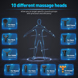 Muscle Massage Gun for Athletes 8 Massage Heads 20 Speeds Power Motor